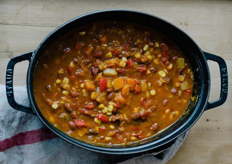 3- bean Vegetarian Pumpkin Chili