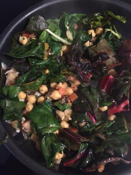 Kaleidoscope Chard with Balela