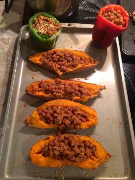 Deliciously Stuffed Sweet Potatoes 